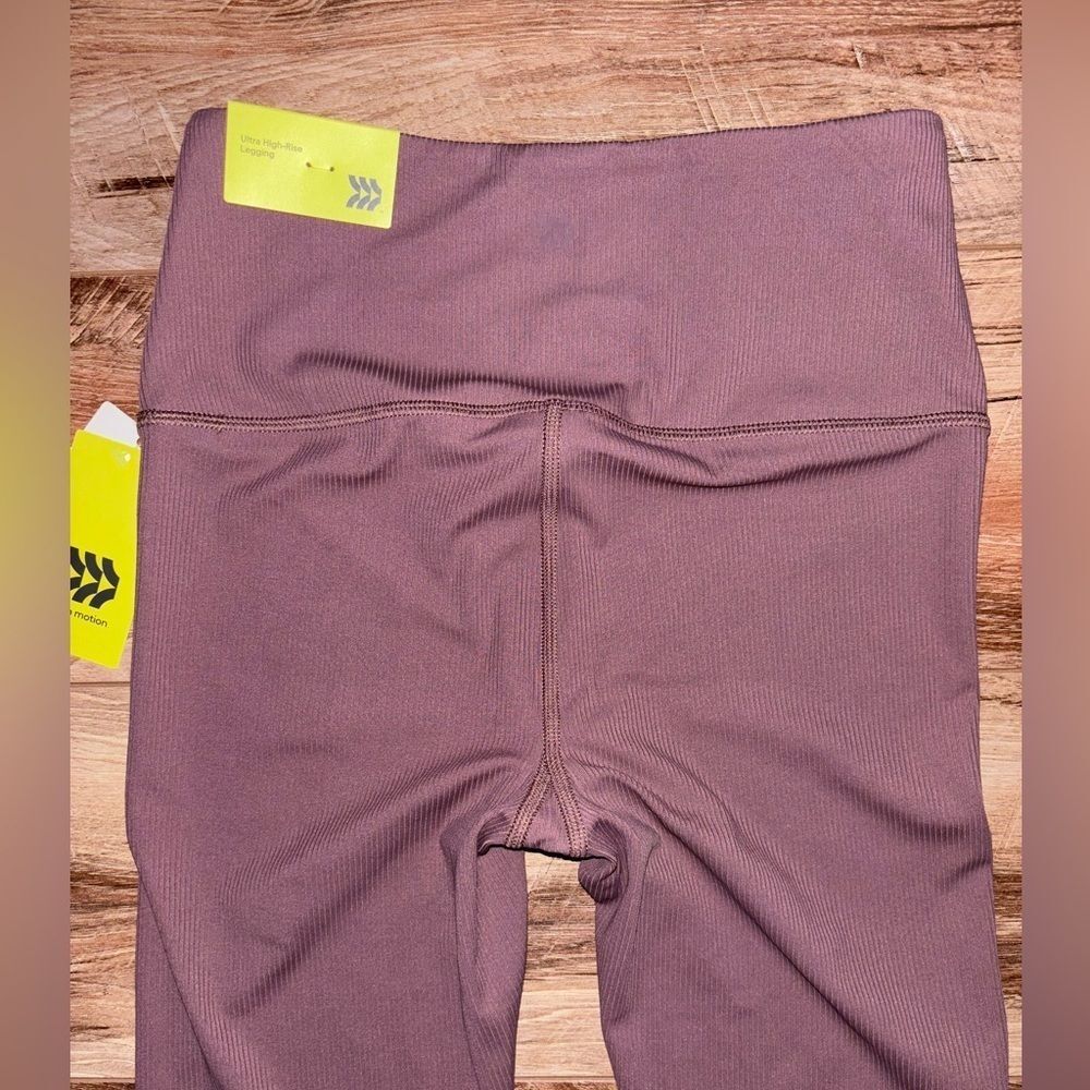 All in Motion Women’s Ultra High-Rise Ribbed Leggings XS Brown NWT